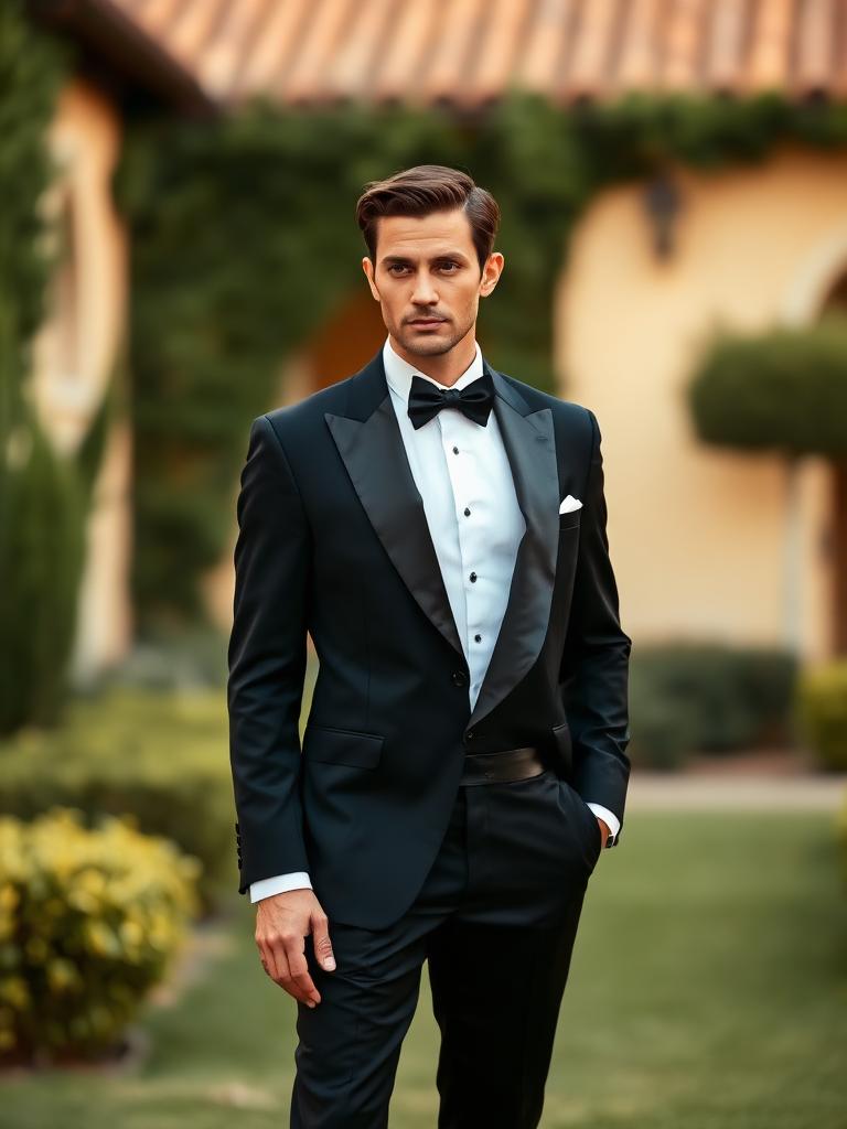 Black tuxedo with bow tie inspiration